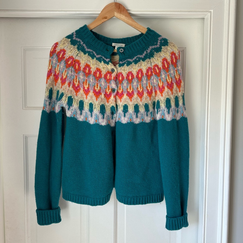 Teal Sundance women’s cardigan